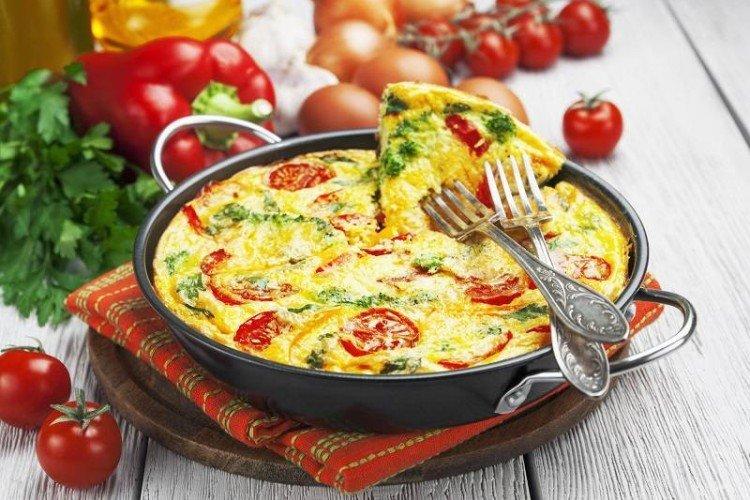 Légumes en omelette
