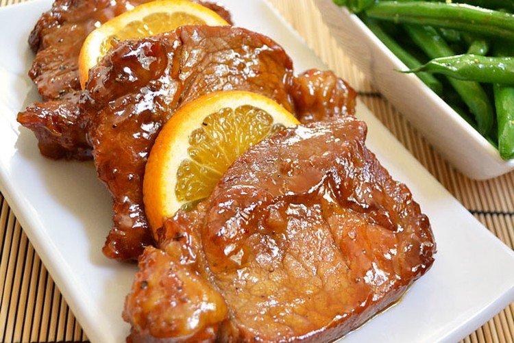 Porc aux agrumes au four