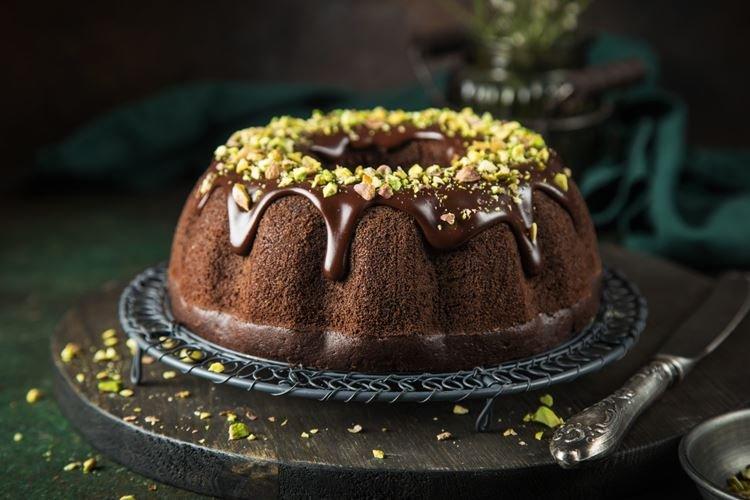 Glaçage au chocolat sur kéfir