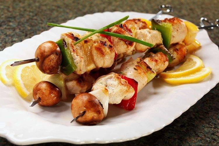 Brochette de porc au citron