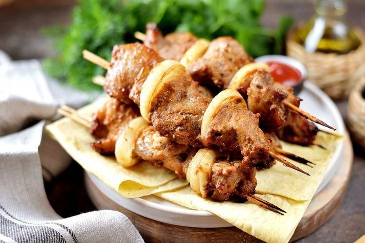 Chachlik de porc au paprika fumé