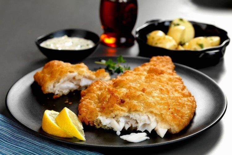 Poisson en pâte avec du fromage