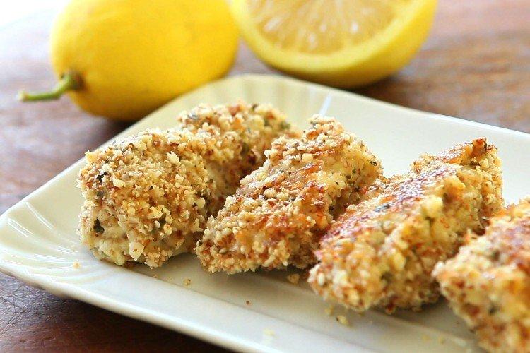 Poisson en pâte aux noix