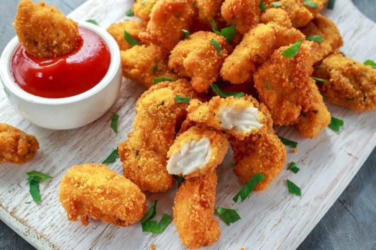 Filet de poulet en pâte à la chapelure