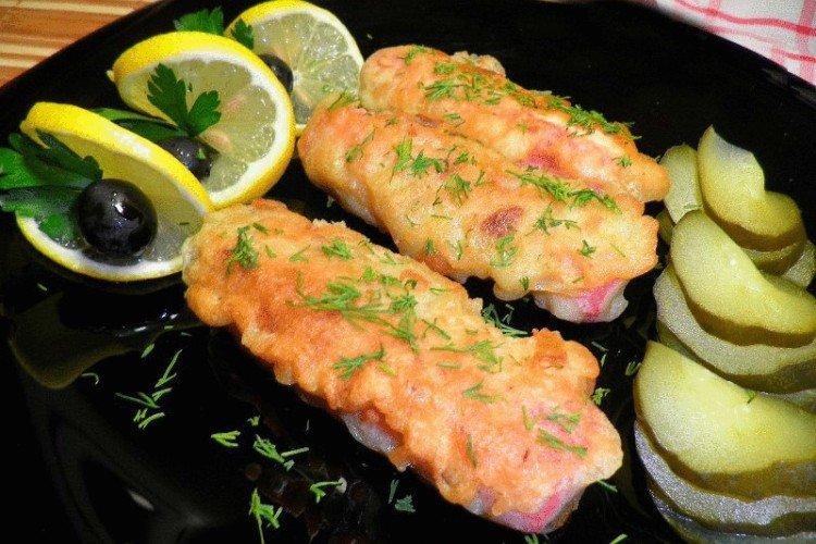 Bâtonnets de crabe aux carottes en pâte