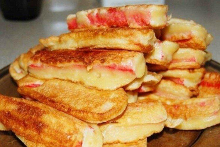 Bâtonnets de crabe en pâte sans oeufs