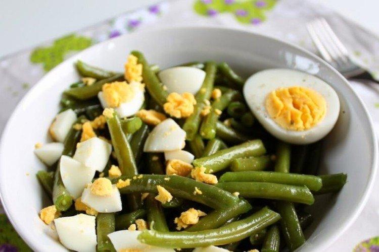 Salade de haricots verts clair