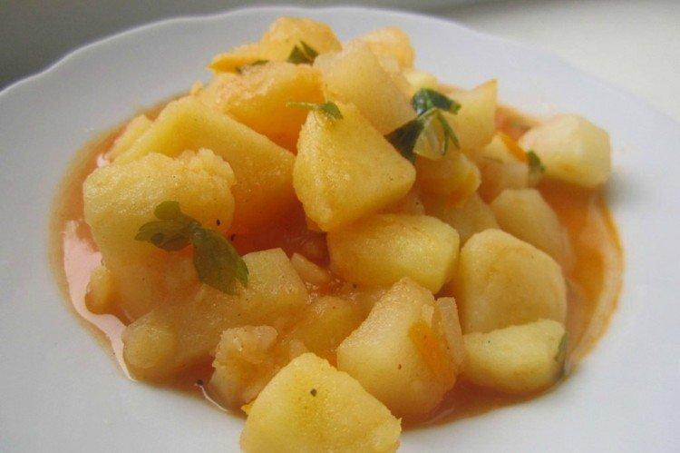 Ragoût de pommes de terre maigres