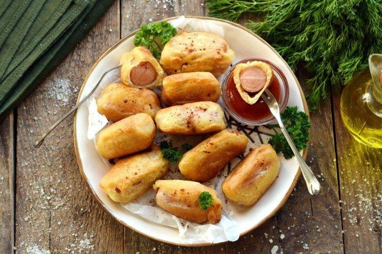 Saucisses à la pâte d'oeufs