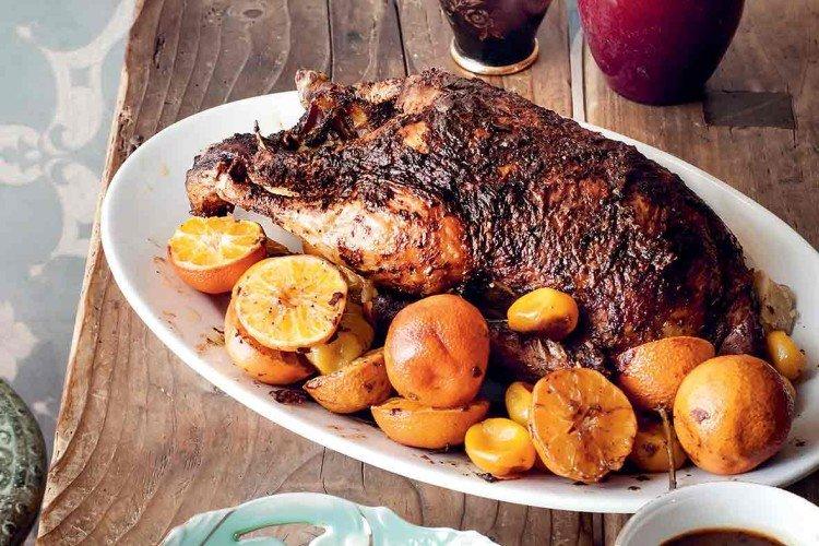 Canard aux mandarines et figues