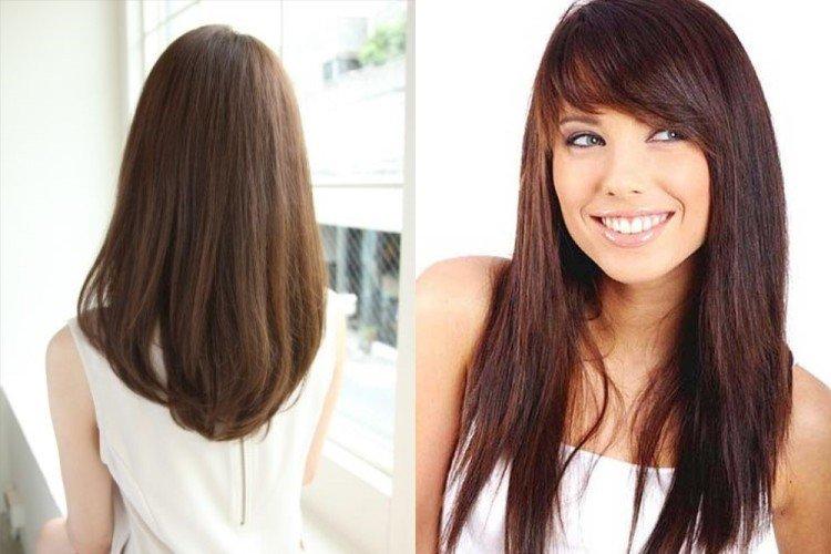 Queue de renard avec une frange allongée