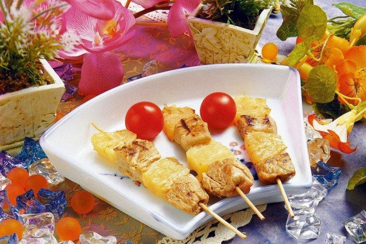 Apéritif de poulet fumé pour le vin rouge