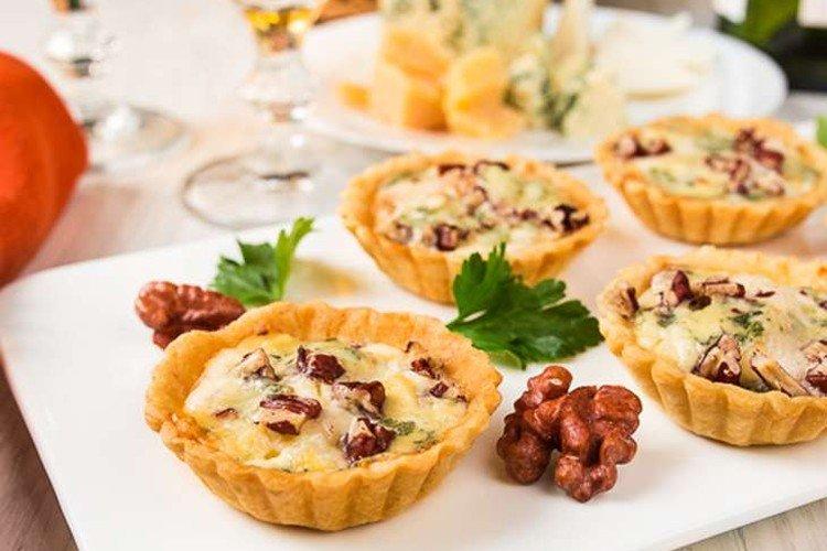 Tartelettes au bacon et au dorblu