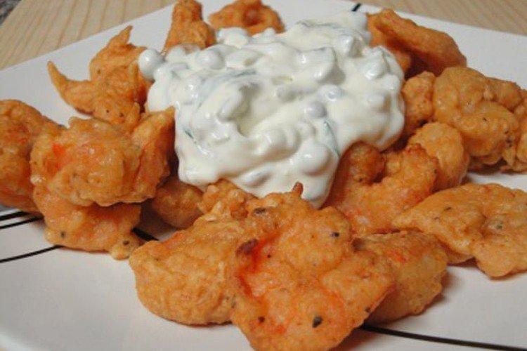 Crevettes en pâte à la moutarde