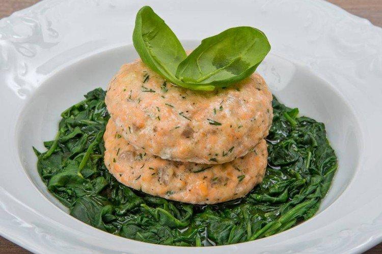 Escalopes de saumon à la vapeur