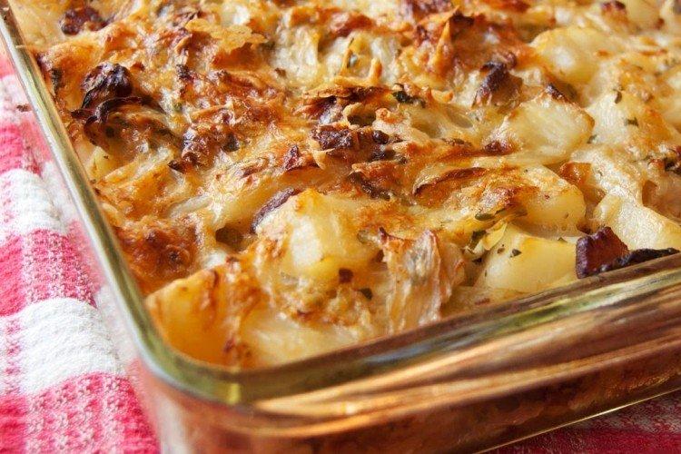 Porc aux pommes de terre et fromage