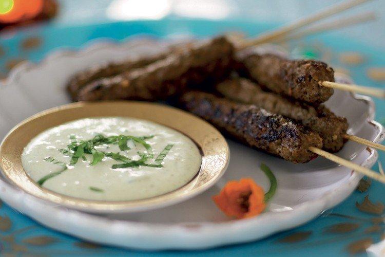 Lula kebab sauce à la crème sure