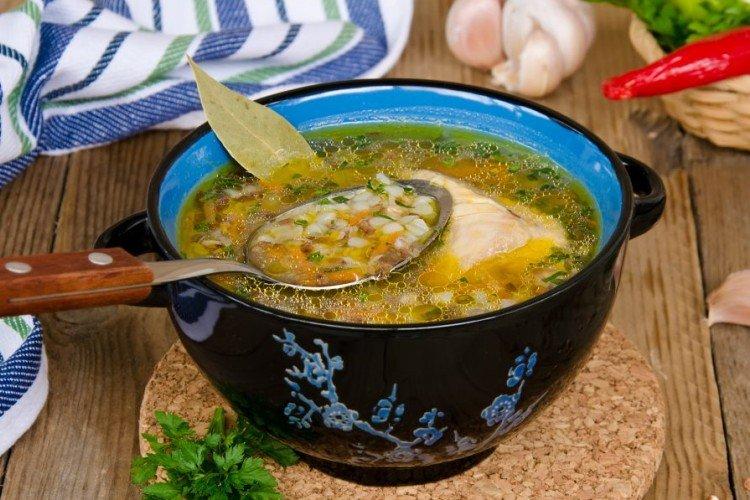 Soupe de poulet au sarrasin