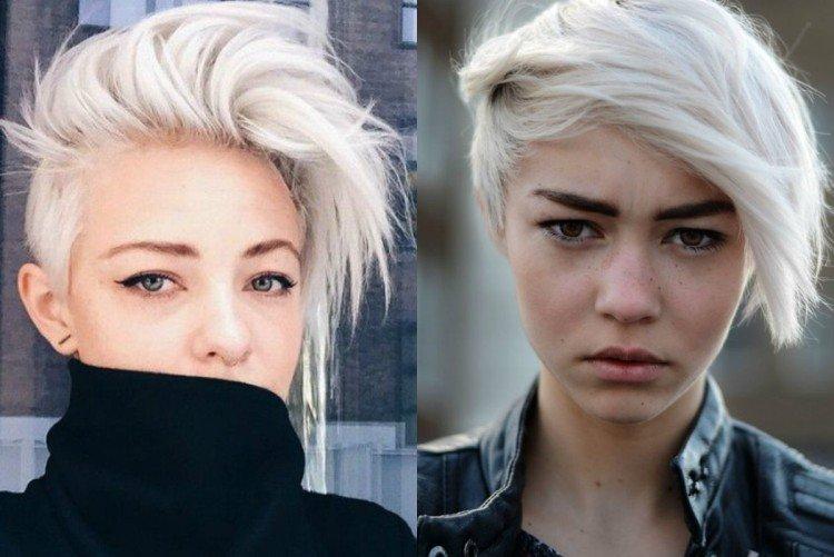 Garçon manqué avec une longue frange