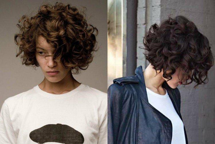 Garçon manqué sur boucles ondulées