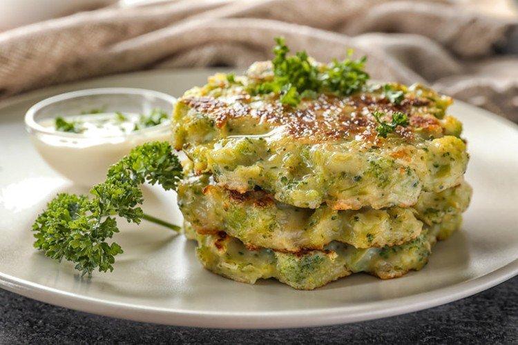 Crêpes de courgettes au brocoli