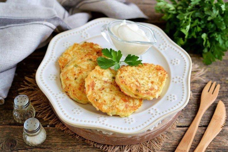 Crêpes de courgettes au chou