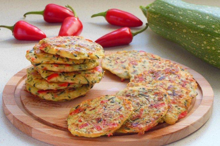 Crêpes de courgettes au poivre