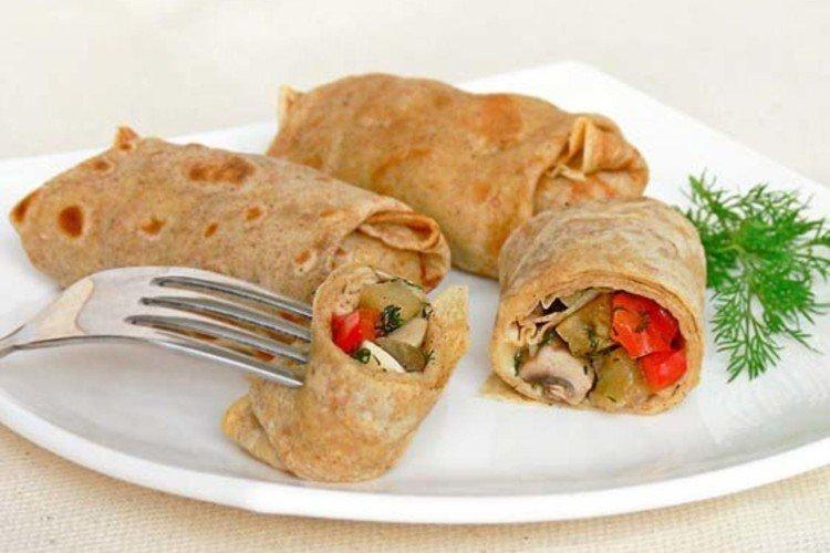 Garniture végétale pour crêpes