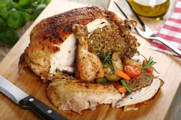 Dinde au sarrasin et aux abats