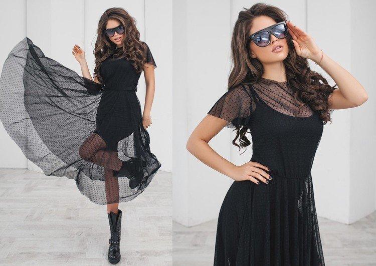 Robes longues transparentes