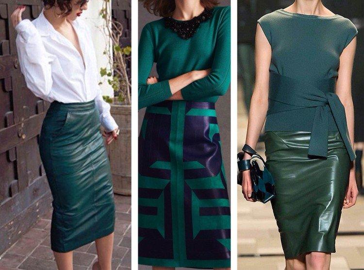 Jupe colorée avec nœuds monochromes