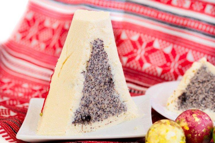 Fromage cottage de Pâques aux graines de pavot