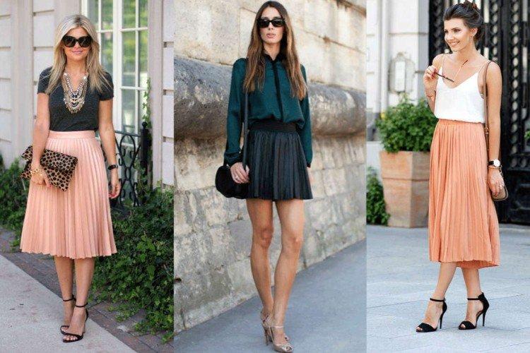 Que porter avec une jupe plissée - photos et idées
