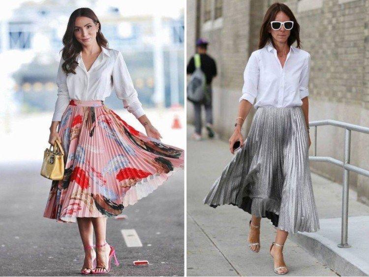 Que porter avec une jupe plissée - photos et idées