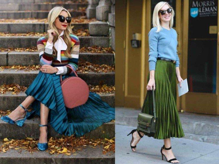 Que porter avec une jupe plissée - photos et idées