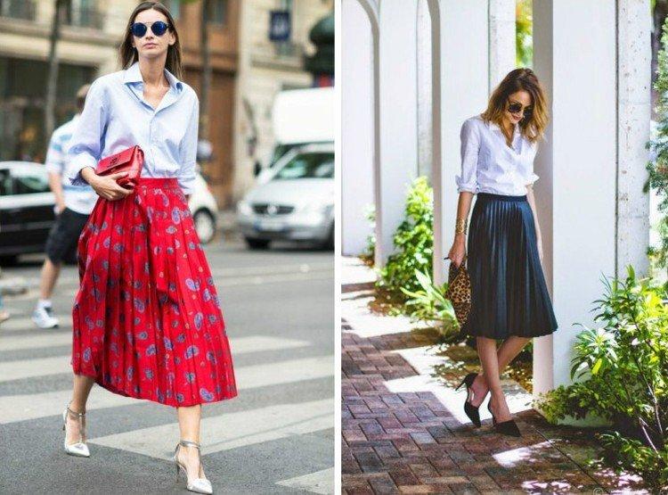 Que porter avec une jupe plissée - photos et idées