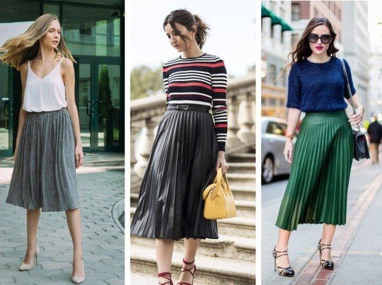Que porter avec une jupe plissée - photos et idées