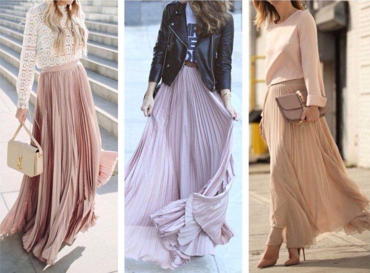 Que porter avec une jupe plissée - photos et idées