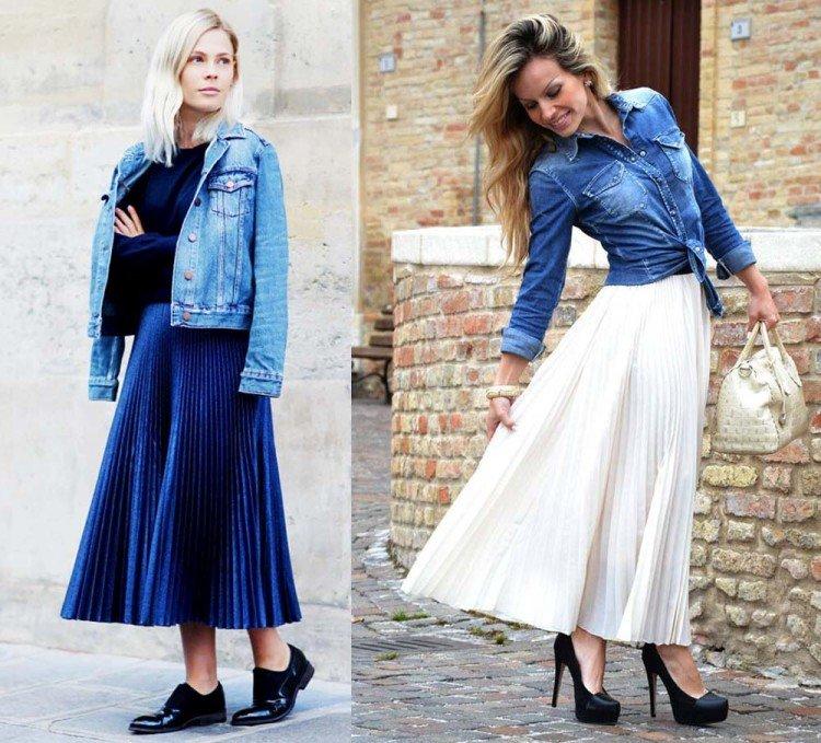 Que porter avec une jupe plissée - photos et idées