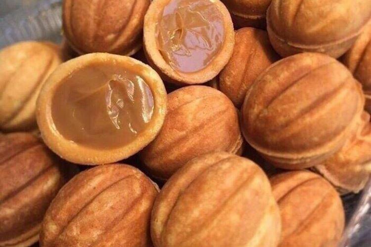 Noix au lait concentré sur margarine