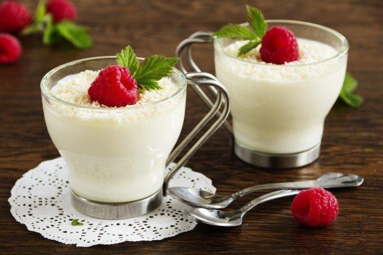 Panna cotta au lait de coco