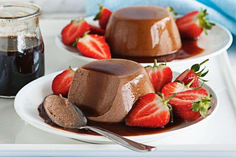Panna cotta au chocolat