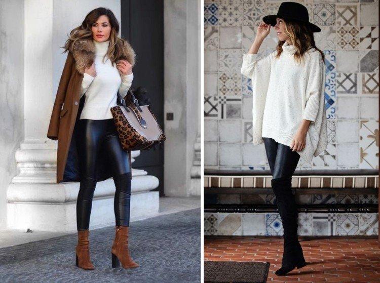 Que porter avec un pantalon en cuir - photos et idées