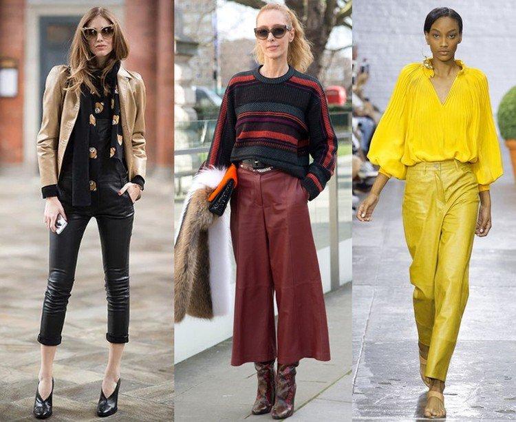 Que porter avec un pantalon en cuir - photos et idées