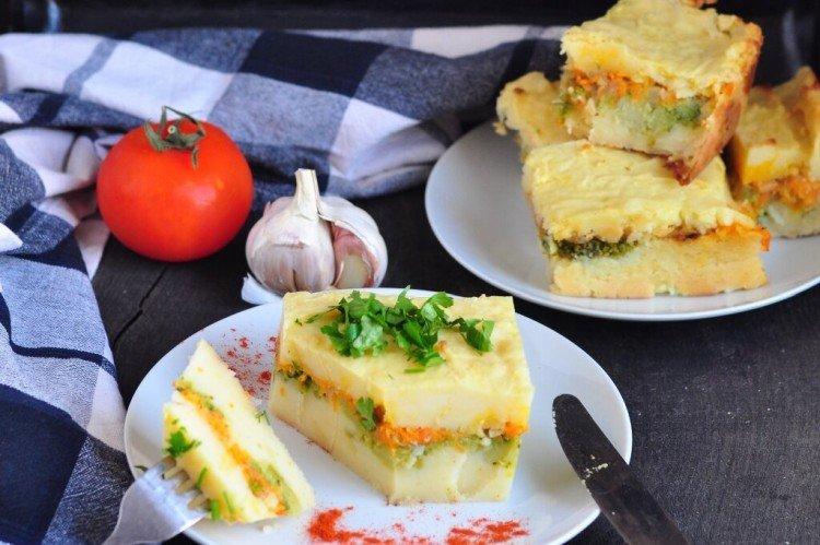 Casserole de pommes de terre aux légumes