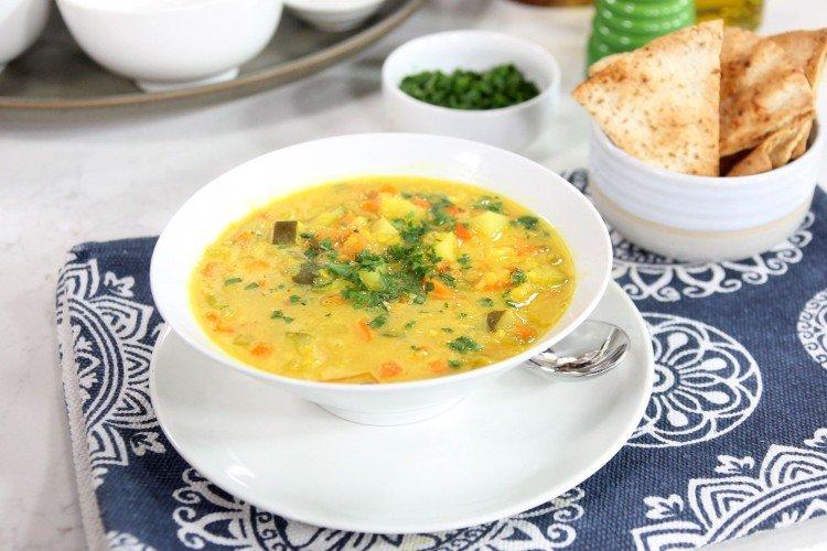 Soupe au fromage aux lentilles rouges