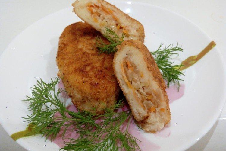 Pomme de terre zrazy au chou