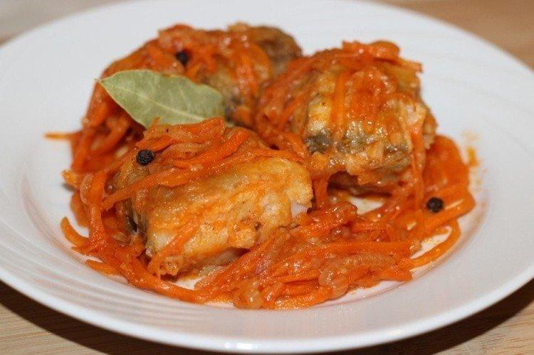 Poisson mariné à la poêle