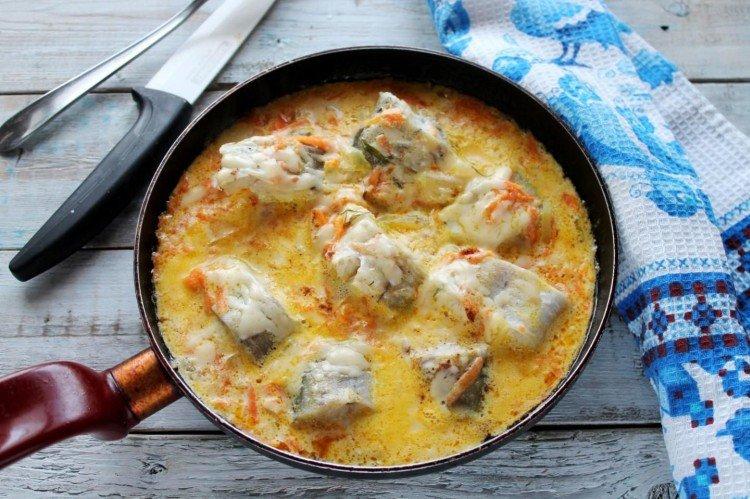 Poisson avec marinade à la crème sure