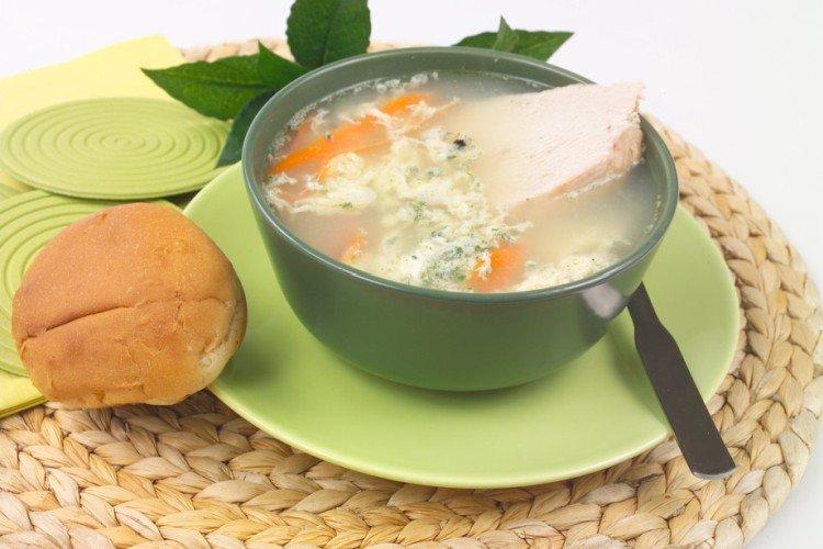 Soupe aux œufs de dinde